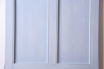 ペイント建具　ガラス取っ手がお洒落なアンティークドア(扉)