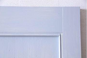 ペイント建具　ガラス取っ手がお洒落なアンティークドア(扉)