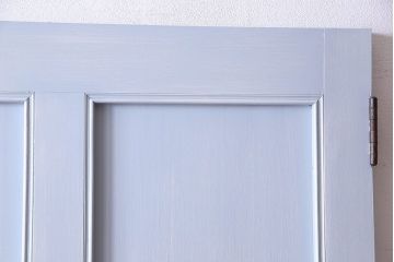ペイント建具　ガラス取っ手がお洒落なアンティークドア(扉)