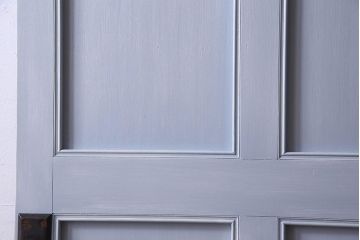 ペイント建具　ガラス取っ手がお洒落なアンティークドア(扉)