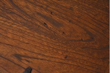 アンティーク雑貨　昭和レトロ　古いタモ材製木箱(ゴミ箱、収納箱)