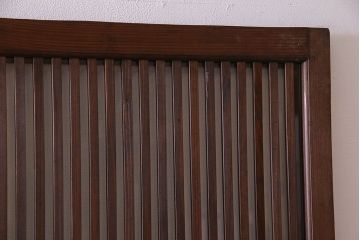 【S様ご成約分】和製アンティーク　和モダンなガラス入り格子戸(引き戸、建具)