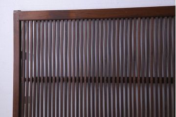 【S様ご成約分】和製アンティーク　和モダンなガラス入り格子戸(引き戸、建具)