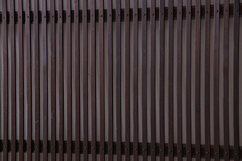 【S様ご成約分】和製アンティーク　和モダンなガラス入り格子戸(引き戸、建具)