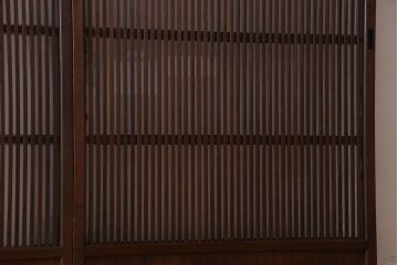 【S様ご成約分】和製アンティーク　和モダンなガラス入り格子戸(引き戸、建具)