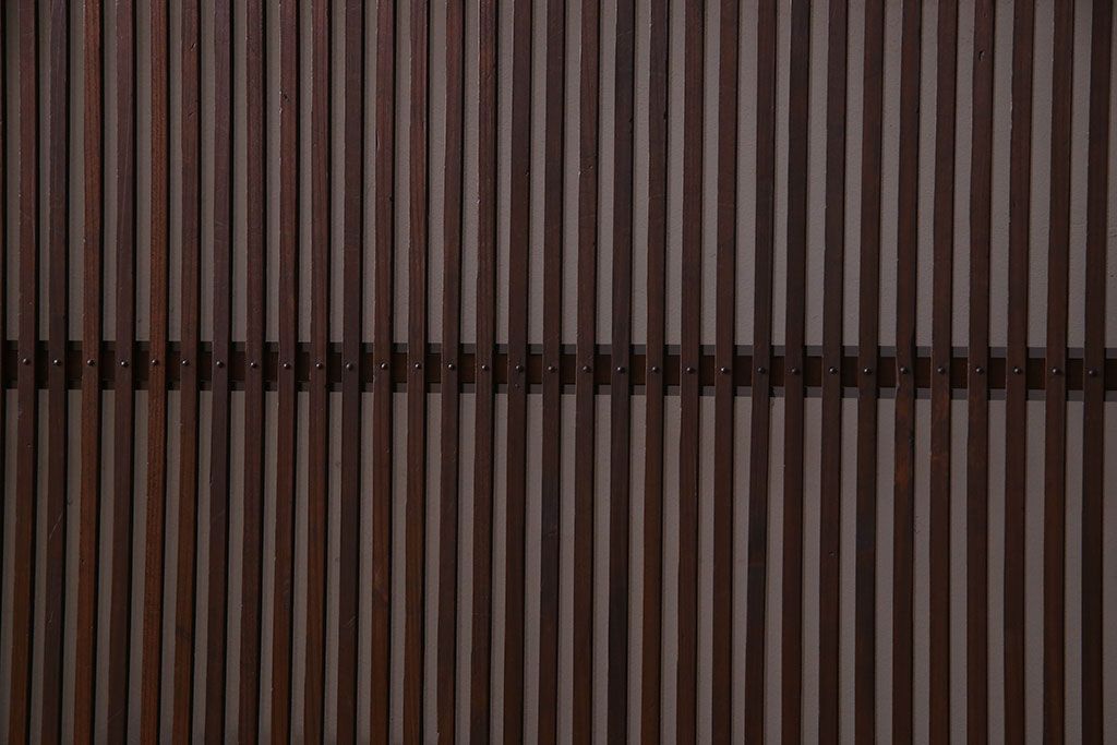 【S様ご成約分】和製アンティーク　和モダンなガラス入り格子戸(引き戸、建具)