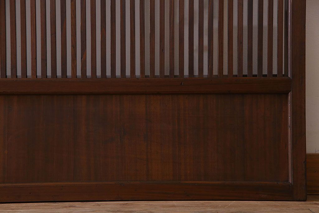 【S様ご成約分】和製アンティーク　和モダンなガラス入り格子戸(引き戸、建具)