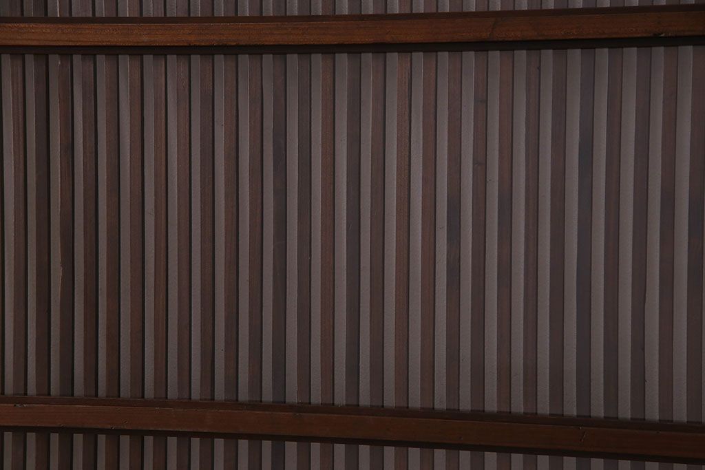 【S様ご成約分】和製アンティーク　和モダンなガラス入り格子戸(引き戸、建具)