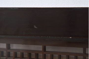 アンティーク雑貨　和製アンティーク　古い木製のガラス書院欄間(明かり取り、明り取り)(1)
