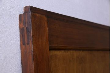 和製アンティーク　ラフジュ工房オリジナルステンドグラス　美しいステンドグラス入り板戸(引き戸、建具)(2)