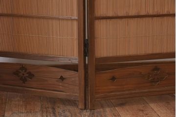 和モダン　折り畳み式パーテーション(簀戸、衝立、葦戸)