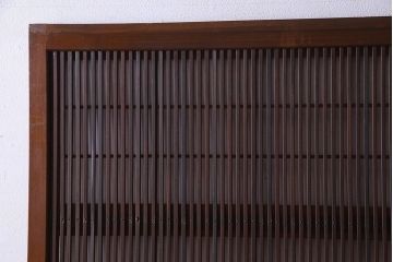 和製アンティーク　繊細な格子戸1枚(建具、引き戸)