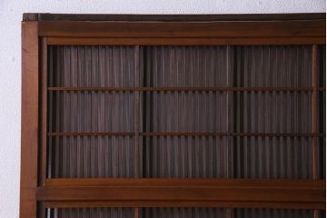 和製アンティーク　繊細な格子戸1枚(建具、引き戸)