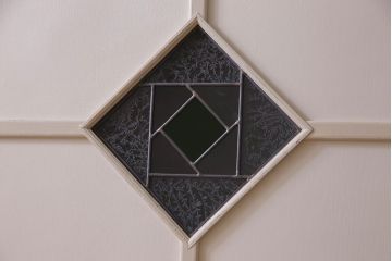 ペイント建具　優しい色合いが素敵な引き戸2枚セット(窓、仕切り戸)(R-026224)