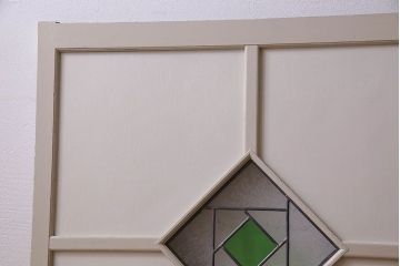 ペイント建具　優しい色合いが素敵な引き戸2枚セット(窓、仕切り戸)(R-026224)