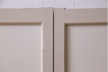 ペイント建具　優しい色合いが素敵な引き戸2枚セット(窓、仕切り戸)(R-026224)