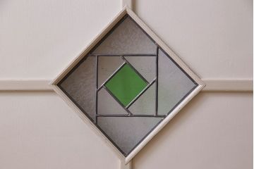 ペイント建具　優しい色合いが素敵な引き戸2枚セット(窓、仕切り戸)(R-026224)
