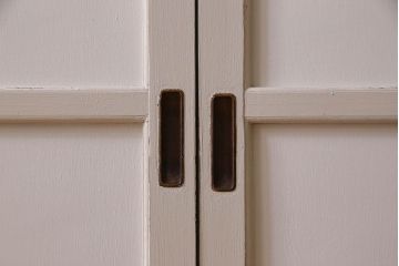 ペイント建具　優しい色合いが素敵な引き戸2枚セット(窓、仕切り戸)(R-026224)