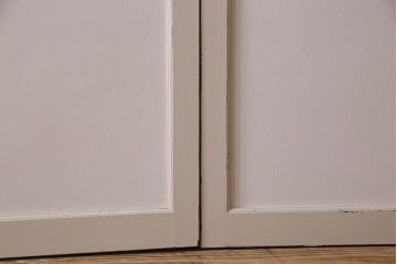 ペイント建具　優しい色合いが素敵な引き戸2枚セット(窓、仕切り戸)(R-026224)