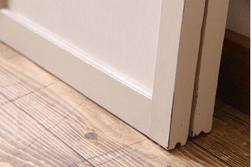 ペイント建具　優しい色合いが素敵な引き戸2枚セット(窓、仕切り戸)(R-026224)