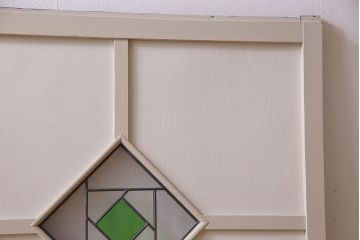 ペイント建具　優しい色合いが素敵な引き戸2枚セット(窓、仕切り戸)(R-026224)