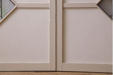 ペイント建具　優しい色合いが素敵な引き戸2枚セット(窓、仕切り戸)(R-026224)