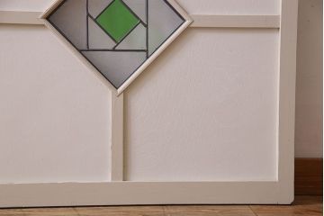 ペイント建具　優しい色合いが素敵な引き戸2枚セット(窓、仕切り戸)(R-026224)