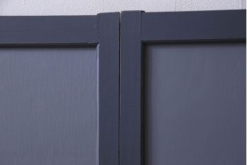 ペイント建具　シックな色合いが素敵な引き戸2枚セット(窓、仕切り戸)(R-026225)