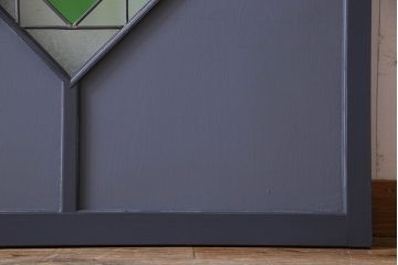 ペイント建具　シックな色合いが素敵な引き戸2枚セット(窓、仕切り戸)(R-026225)