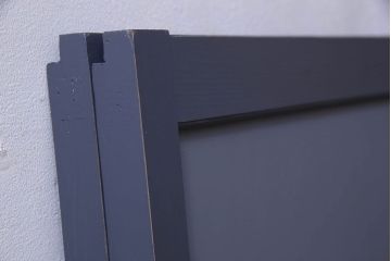 ペイント建具　シックな色合いが素敵な引き戸2枚セット(窓、仕切り戸)(R-026225)