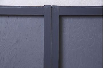 ペイント建具　シックな色合いが素敵な引き戸2枚セット(窓、仕切り戸)(R-026225)