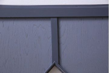 ペイント建具　シックな色合いが素敵な引き戸2枚セット(窓、仕切り戸)(R-026225)