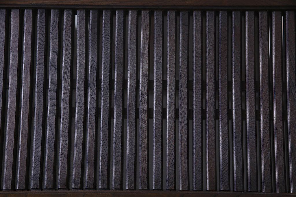 和製アンティーク　明治大正期　ガラス入り蔵戸(引き戸、建具、玄関戸)