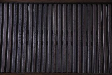 和製アンティーク　明治大正期　ガラス入り蔵戸(引き戸、建具、玄関戸)