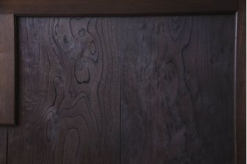 和製アンティーク　明治大正期　ガラス入り蔵戸(引き戸、建具、玄関戸)