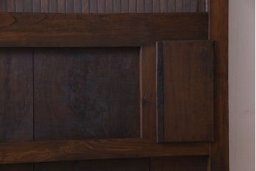 和製アンティーク　明治大正期　ガラス入り蔵戸(引き戸、建具、玄関戸)