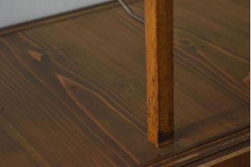 レトロ家具　昭和レトロ　5面ガラス!ナラ材　木味が魅力的なガラスショーケース(飾り棚、陳列棚)