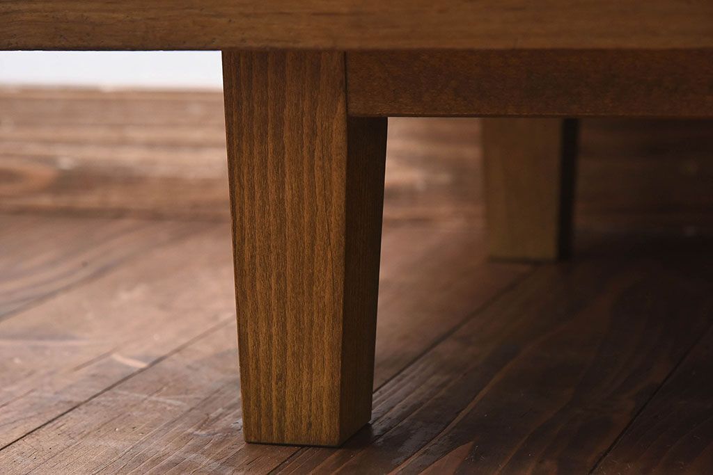 レトロ家具　昭和レトロ　5面ガラス!ナラ材　木味が魅力的なガラスショーケース(飾り棚、陳列棚)