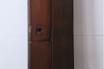 和製アンティーク　腰板ケヤキ材　味わいのある木味のガラス戸(引き戸)4枚組