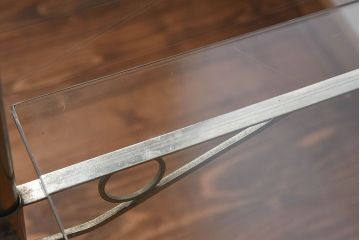 レトロ家具　昭和レトロ　大型　ナラ材　温かみのある雰囲気のガラスショーケース(飾り棚、陳列棚)