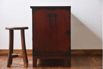 アンティーク家具　和製アンティーク　和モダンな箪笥ローボード(衣装箪笥、引き出し、ローチェスト)