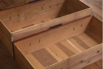 アンティーク家具　和製アンティーク　和モダンな箪笥ローボード(衣装箪笥、引き出し、ローチェスト)