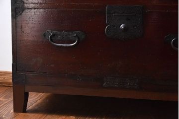 アンティーク家具　和製アンティーク　和モダンな箪笥ローボード(衣装箪笥、引き出し、ローチェスト)