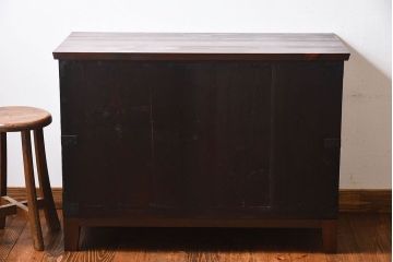 アンティーク家具　和製アンティーク　和モダンな箪笥ローボード(衣装箪笥、引き出し、ローチェスト)