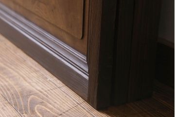 【I様ご成約済み】和製アンティーク　細かな格子のデザインが美しい裏障子付き格子戸(建具、引き戸)4枚セット