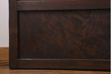 【I様ご成約済み】和製アンティーク　古い木の裏障子付き格子戸(引き戸、建具)4枚セット
