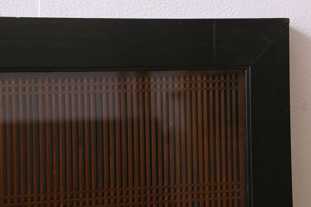 アンティーク雑貨 細かい組子が美しいアンティーク筬欄間(おさらんま、明り取り、明かり取り)