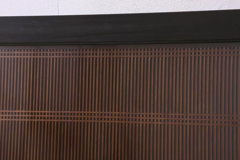 アンティーク雑貨 細かい組子が美しいアンティーク筬欄間(おさらんま、明り取り、明かり取り)