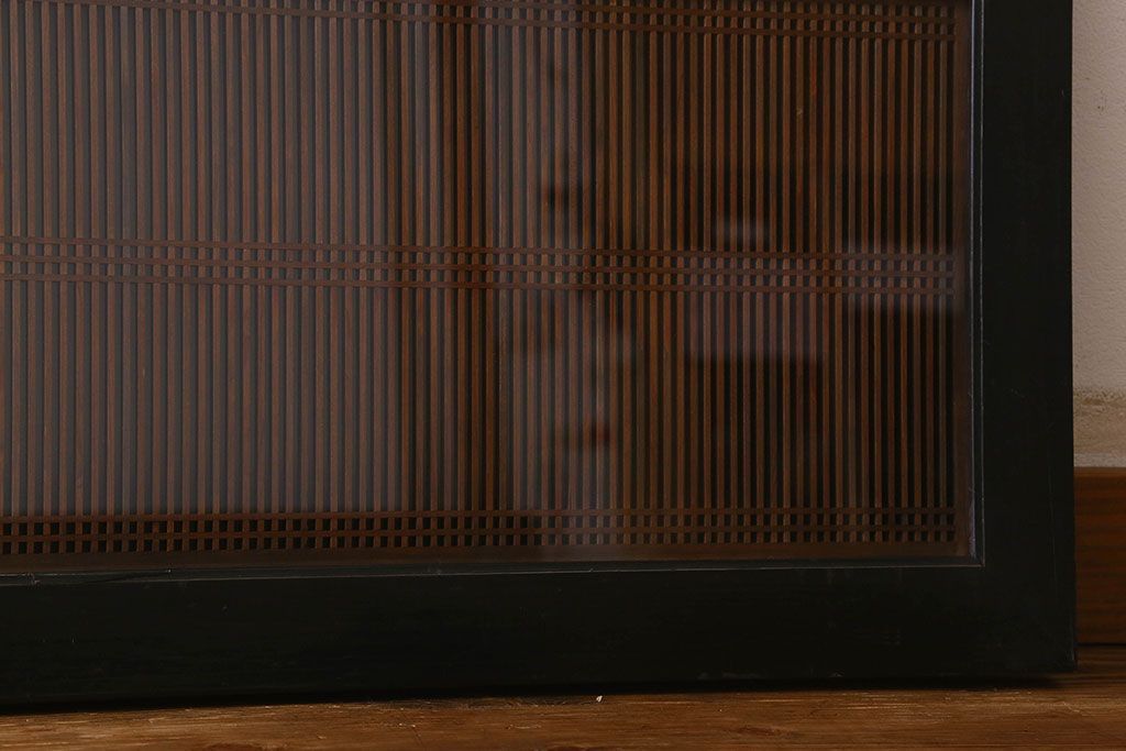 アンティーク雑貨 細かい組子が美しいアンティーク筬欄間(おさらんま、明り取り、明かり取り)