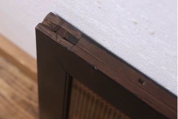 アンティーク雑貨 細かい組子が美しいアンティーク筬欄間(おさらんま、明り取り、明かり取り)